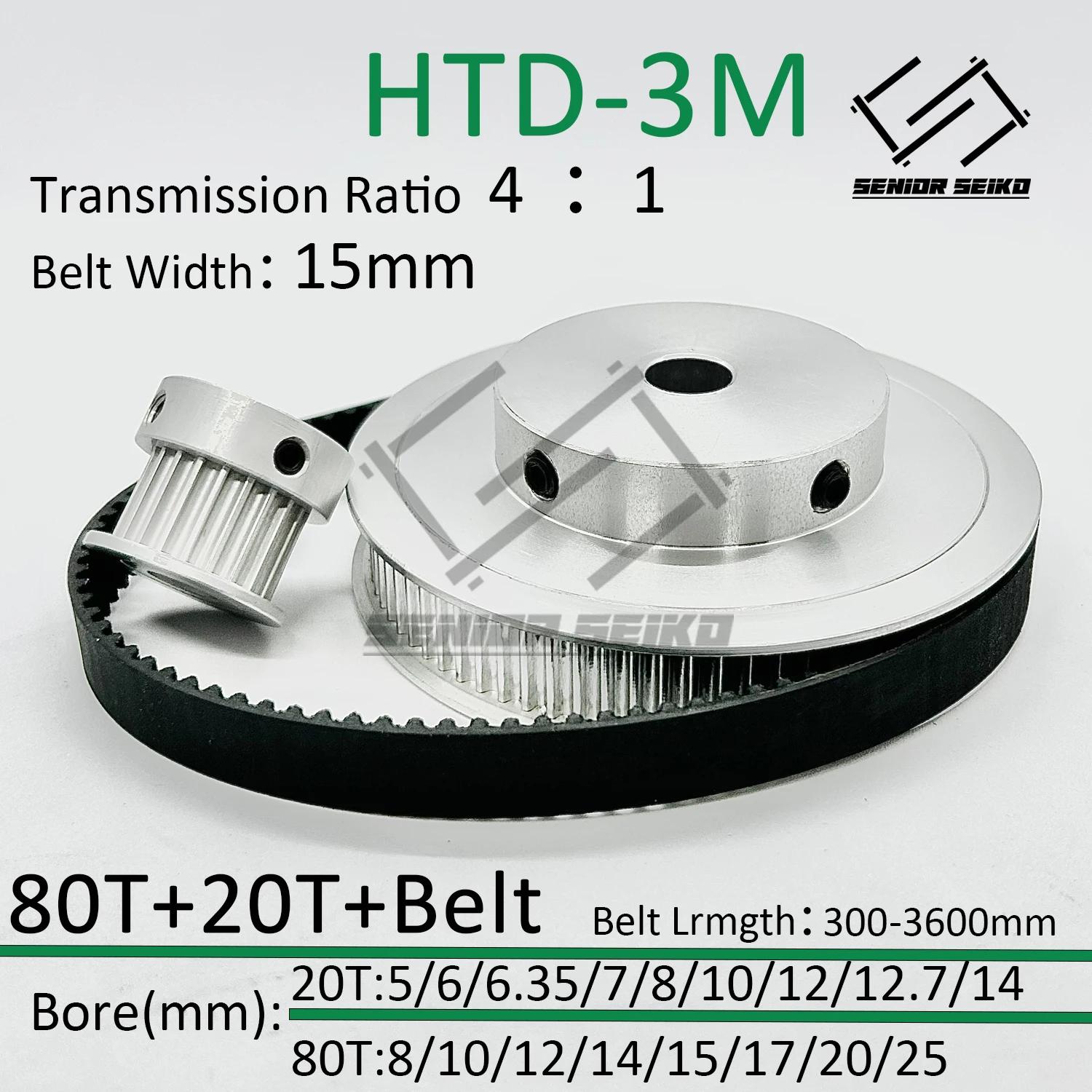 HTD3M Ÿ̹  Ʈ Ʈ, 3M  ŰƮ  , 80 , 20T, 80T, 80T, Ʈ  15mm , 5  25mm  4:1